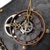 New Gothic Leather Clock Bag Steampunk Shoulder Bags Vintage Women Handbags Messenger Crossbody Bag Ladies Rivet Top-Handle Bags
