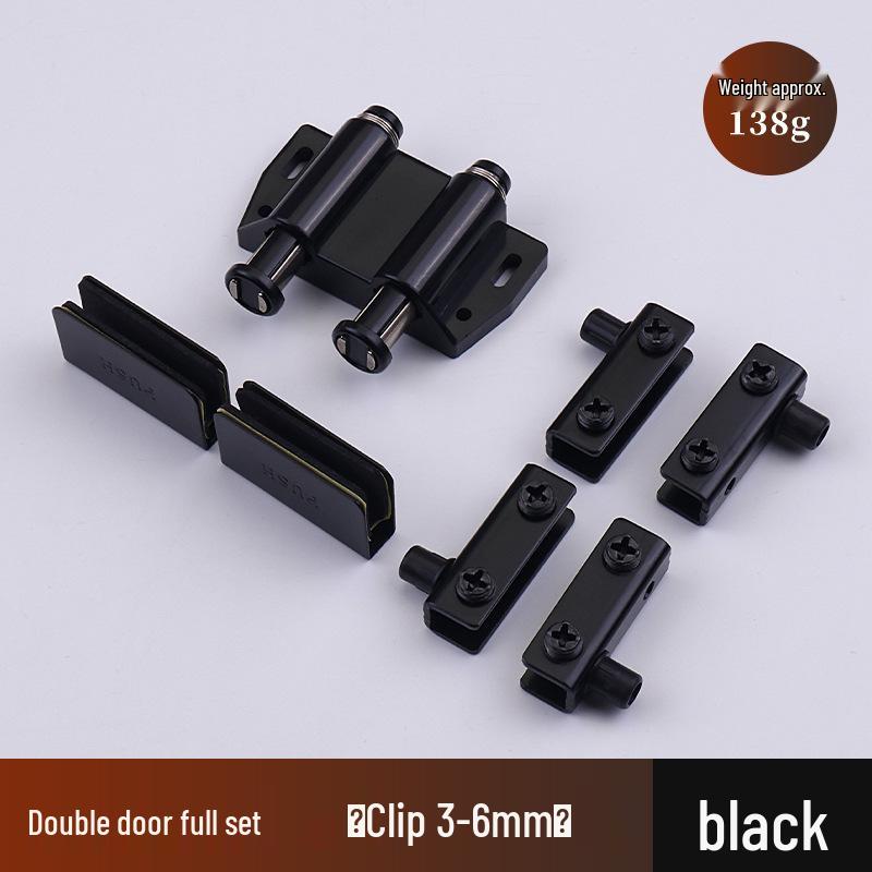 Frameless Glass Door Pivot Hinge for Cabinets with Automatic Opening Mechanism