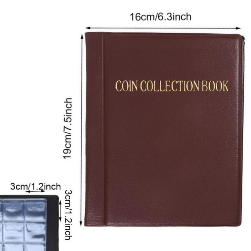 240 Pockets Coin Collection Book Coin Collection Holder Album Commemorative Coin Organizer Storage 30mm