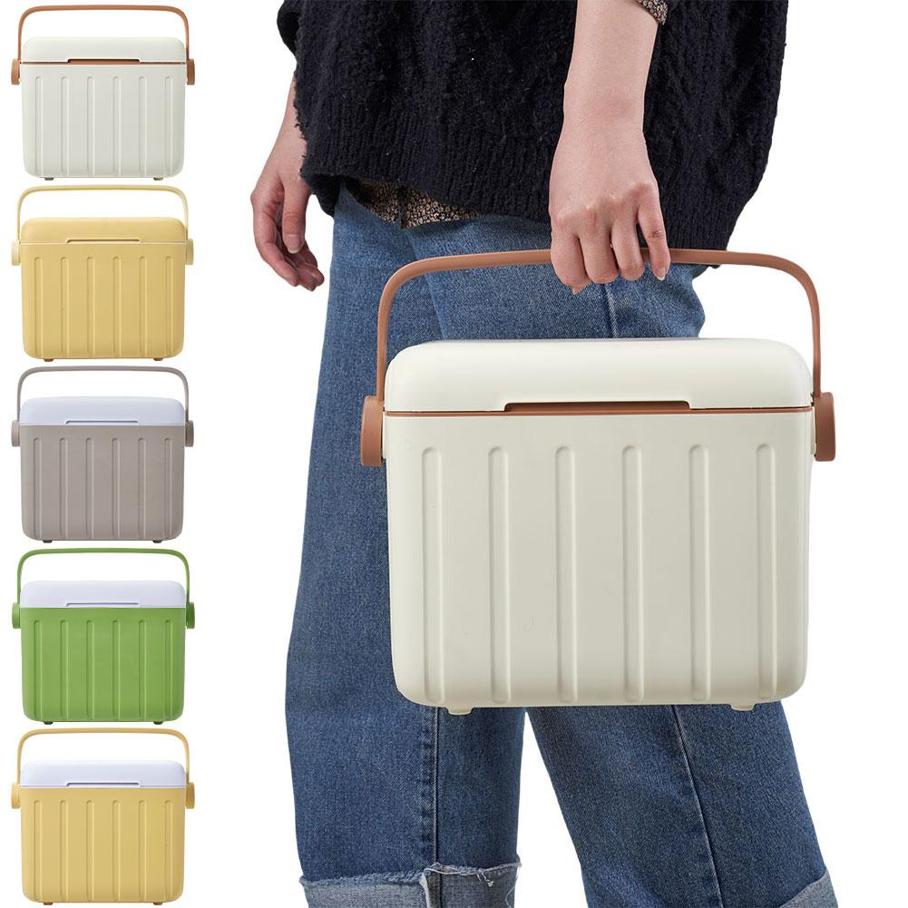 6L Portable Ice Bucket Multipurpose Outdoor Hard Cooler for Camping Picnic Beach Drink Beverage Fishing