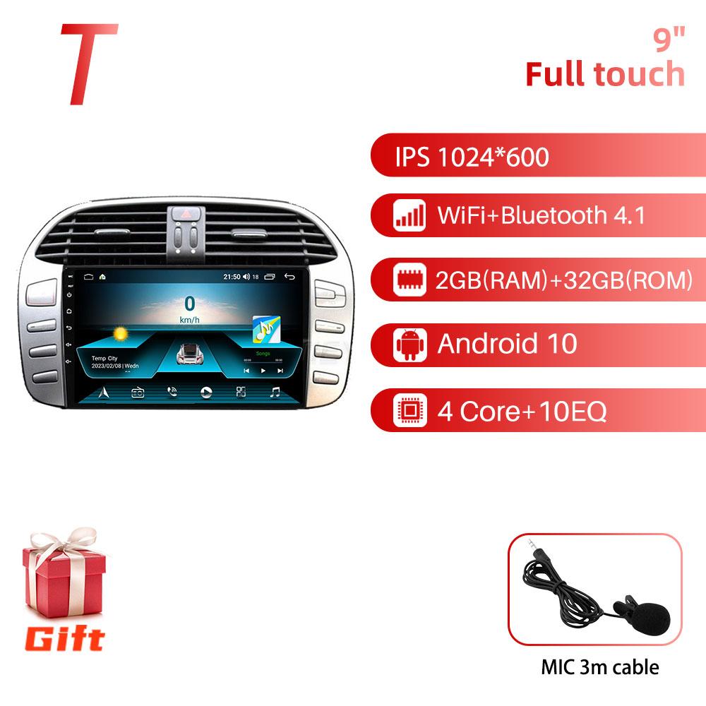 2 Din Carplay Car Multimedia For Fiat Bravo 2007-2012 Android Car Radio Stereo GPS Navigation Head Unit Autoradio Audio 4GLTE