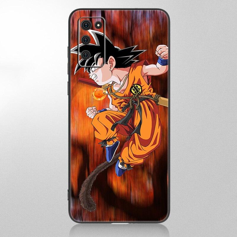 Japan Anime kid goku Skal För Samsung Galaxy A12 A02S A22 A32 A52 A72 A71 A51 A41 A31 A21 A11 A50 A70 A10S A20S Svart Mjukt Skydd