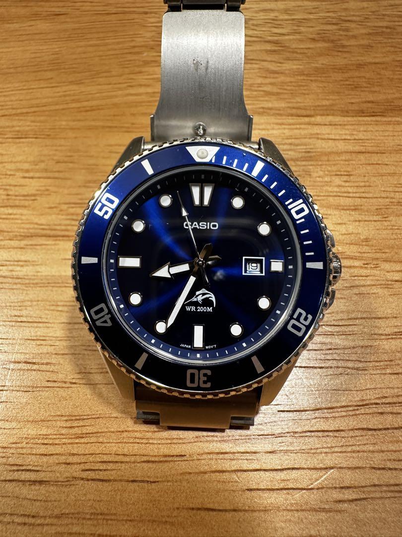 

[USED] CASIO Quartz Wristwatch, Blue, 200m Water Resistant