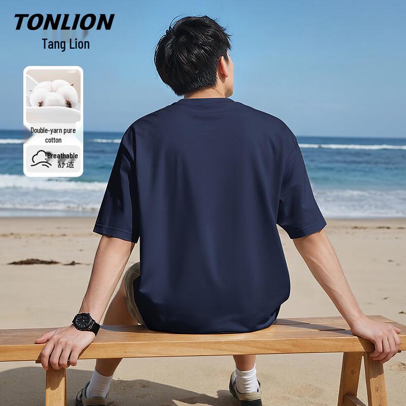 TonLion Men's Cotton Short Sleeve T-Shirt