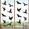 Boao 20 Pieces Anti-Collision Window Bird Shape Windows Sticker Decals Bird Shape Window Stickers Clings for People and Birds Strikes Prevention On