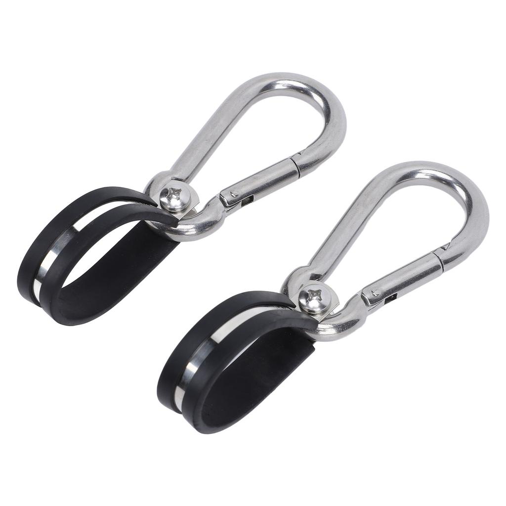 2PCS Airpower Line Clamp Stainless Steel Hanger Bracket Mounting Assembly Cushion Clamps for 3 In 1 Wrap Air Hose Lines