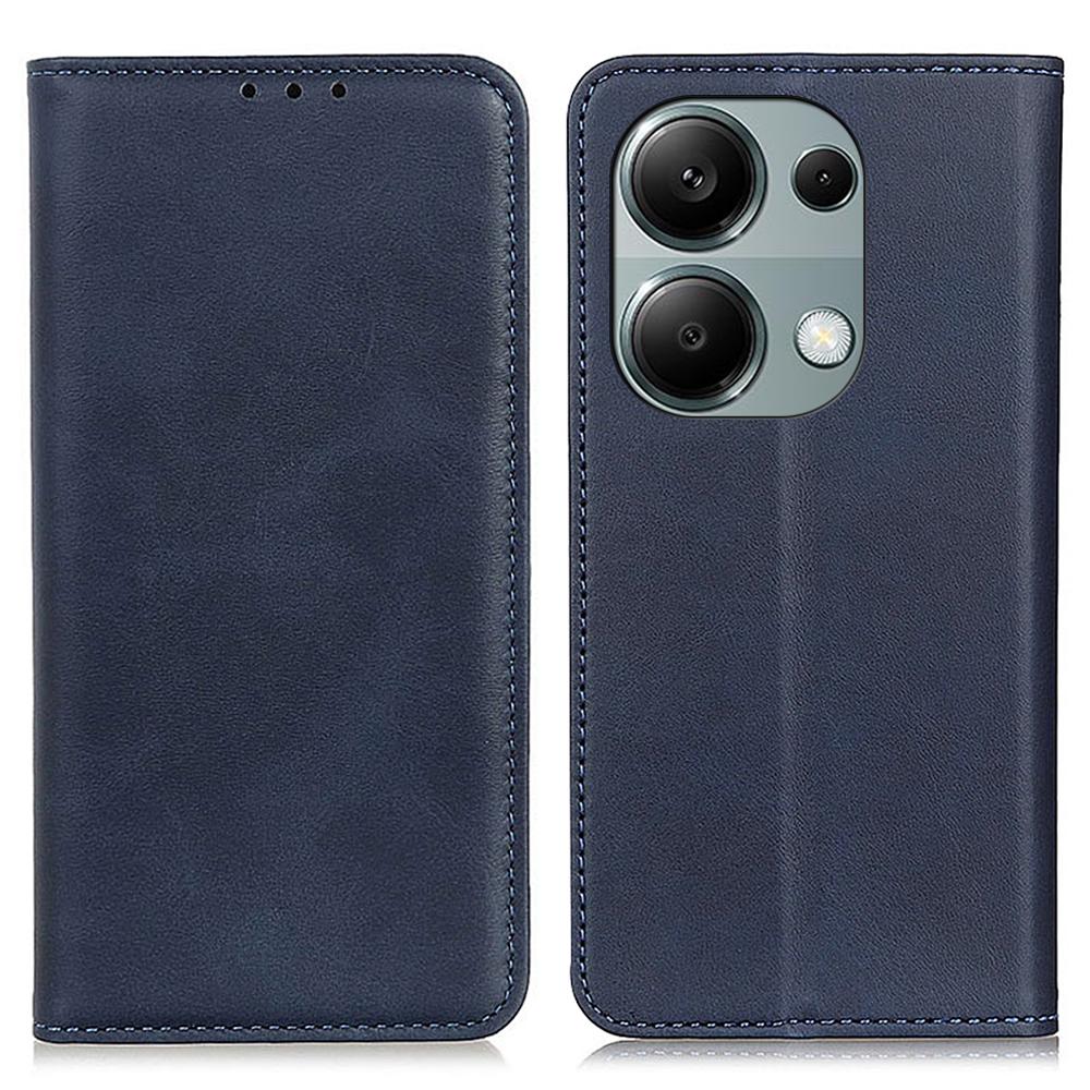 

Для Xiaomi Redmi Note 13 4G Спліт шкіряний чохол з магнітною застібкою для телефону. Підставка для перегляду C