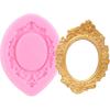ZiXiang Photo Frame Silicone Molds Baroque Style Picture Frames Fondant Mold For Cupcake Topper Cake Decoration Chocolate Candy Polymer Clay Gum