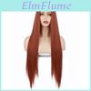 Straight Hair Long Red Brown