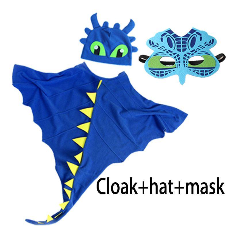 Dragon With Cloak Hat Toothless Dragon Costume Cape Anime Cosplay Christmas