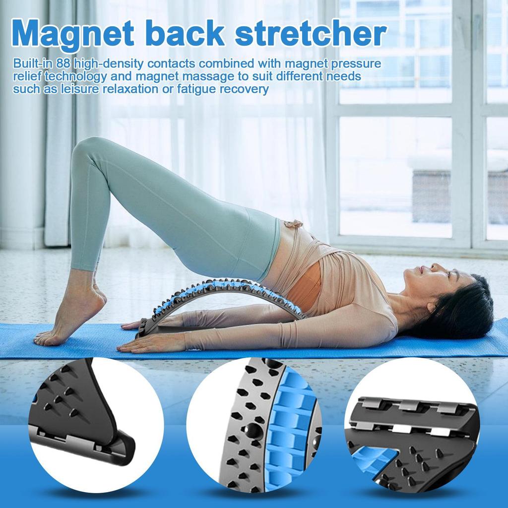 Lumbar Back Massage Muscle Relax Stretcher Posture Therapy Corrector Back Stretch Spine Stretcher Lumbar Support Pain Relief