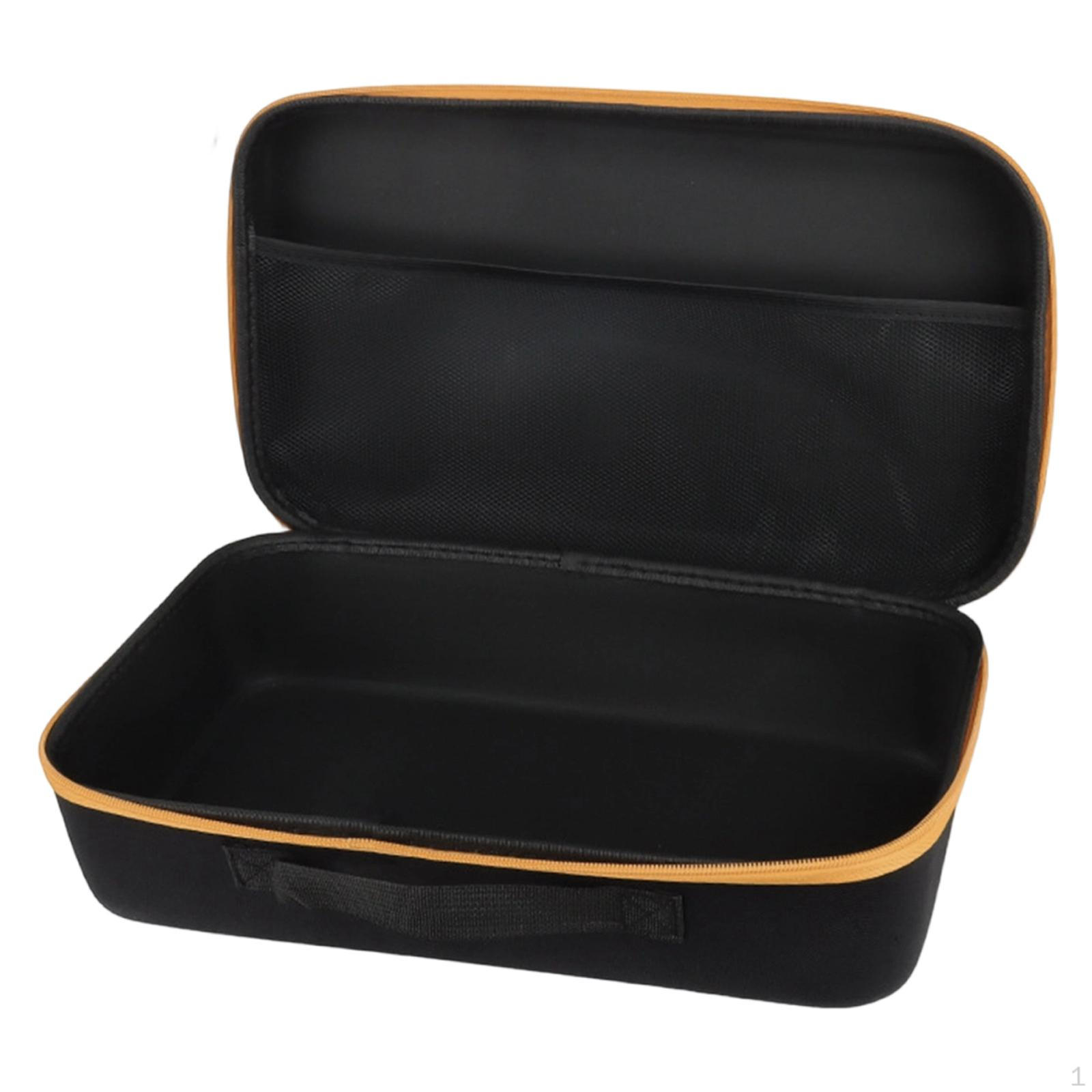 

Drill Container Tool Bag Organizer EVA Shockproof Portable with Internal Pocket Suitable for Travel Orange Edge