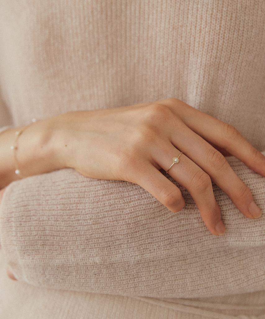 Ordor [14K] Birth Flower Ring
