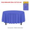 Classic Disposable Round Plastic Disposable Tablecloth With Waterproof Finish For Party Events And Hotel Use