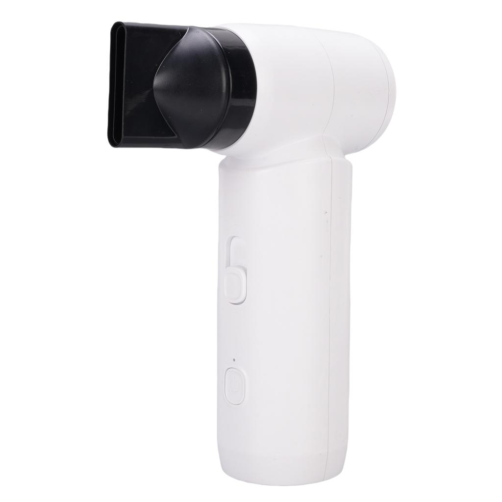 Cordless Hair Blower Dryer 80000 RPM Adjustable High Speed Fast Drying Hair Dryer with 360 Degree Rotation Nozzles White