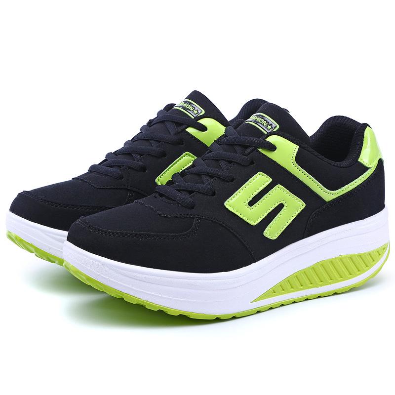 Fashion Spring And Autumn Women's Shoes Leather Breathable Fashionable Women's Rocking Shoes Casual Sports Shoes Trendy Women's Shoes