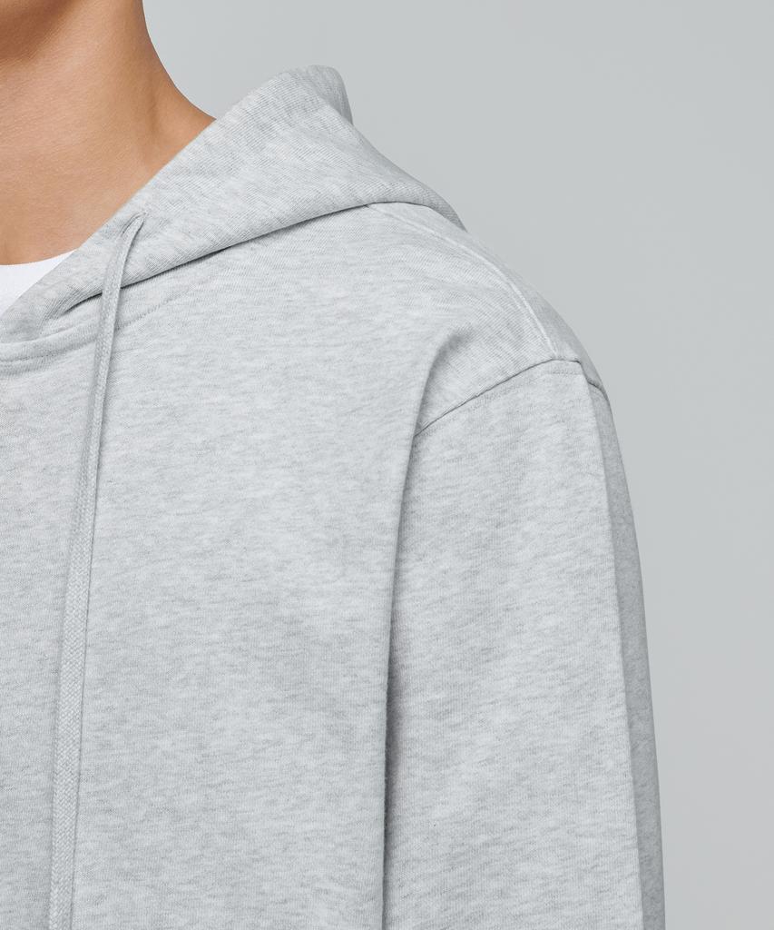 Musinsa Standard Hooded Sweat Zip-Up [Melange Light Gray]