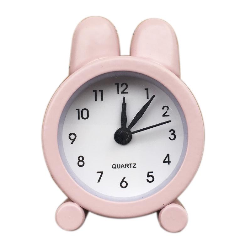 Little Rabbit Creative Cute Mini Metal Alarm Clock Children's Student Stationery Gifts