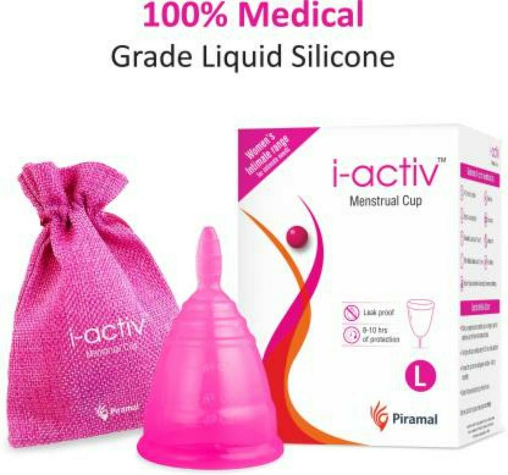 PACK OF 10 X I-activ Large Reusable Menstrual Cup