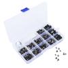200Pcs Bullet Rivet Punk Nail Snap Fastener Tool Kit Zinc Alloy DIY Leather Craft Press Studs