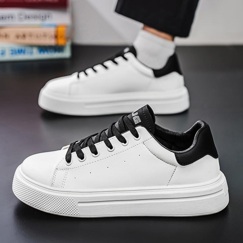 New Breathable and Anti-slip Casual Sports Shoes, Fashionable Spring and Autumn Men's White Sneakers and Loafers