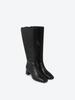 Shoopen [Basic] Square Heel Long Boots (4Cm) Hpwxlfft03