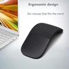 Slim and Portable 2.4GHz Foldable Wireless Mouse with Arc Optical Technology and Foldable Bluetooth for PCLaptops, Perfect for Home, Office, and