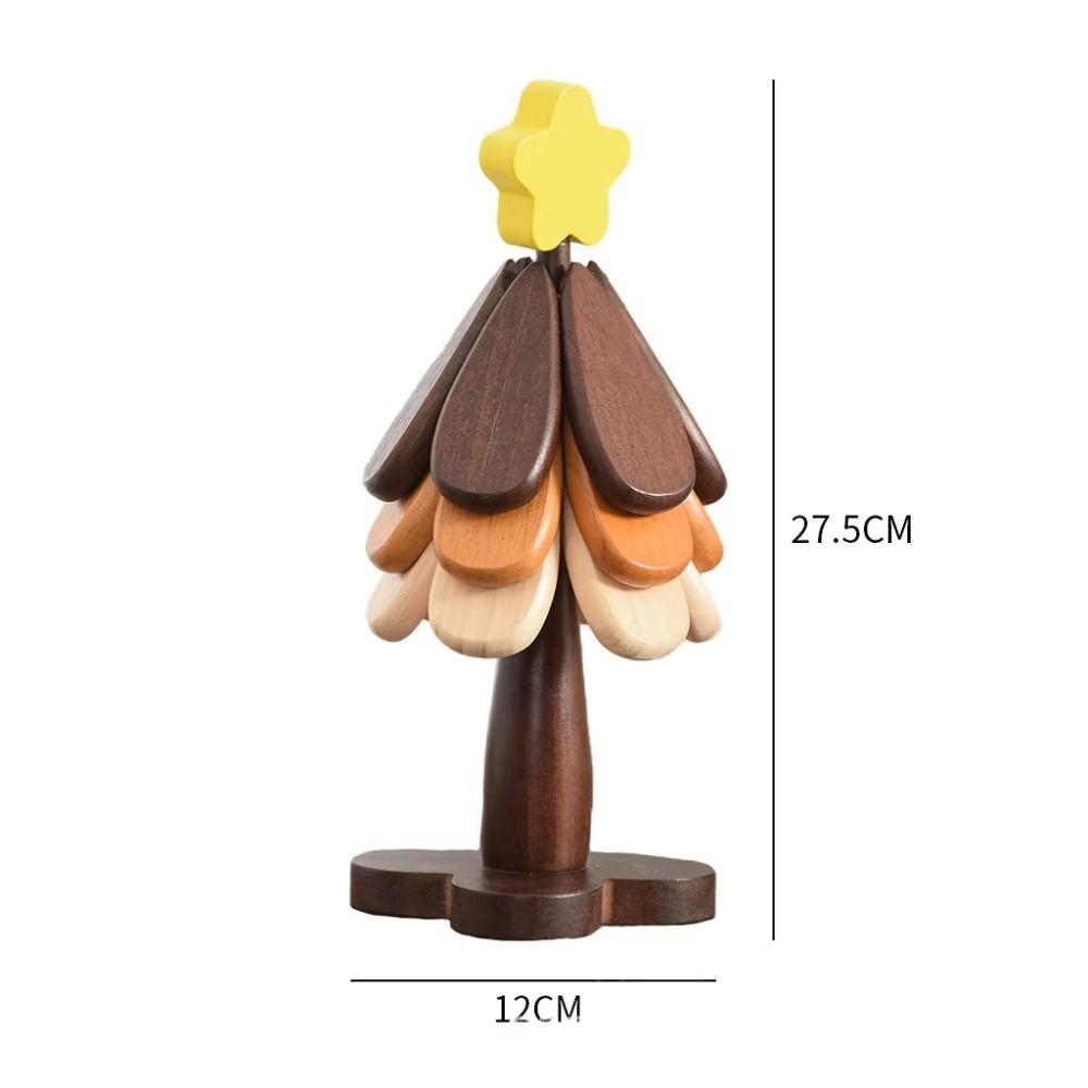 Set of 3 Wooden Tree Trivet Black Walnut Wood Placemats New Insulation Mat  for Home Kitchen