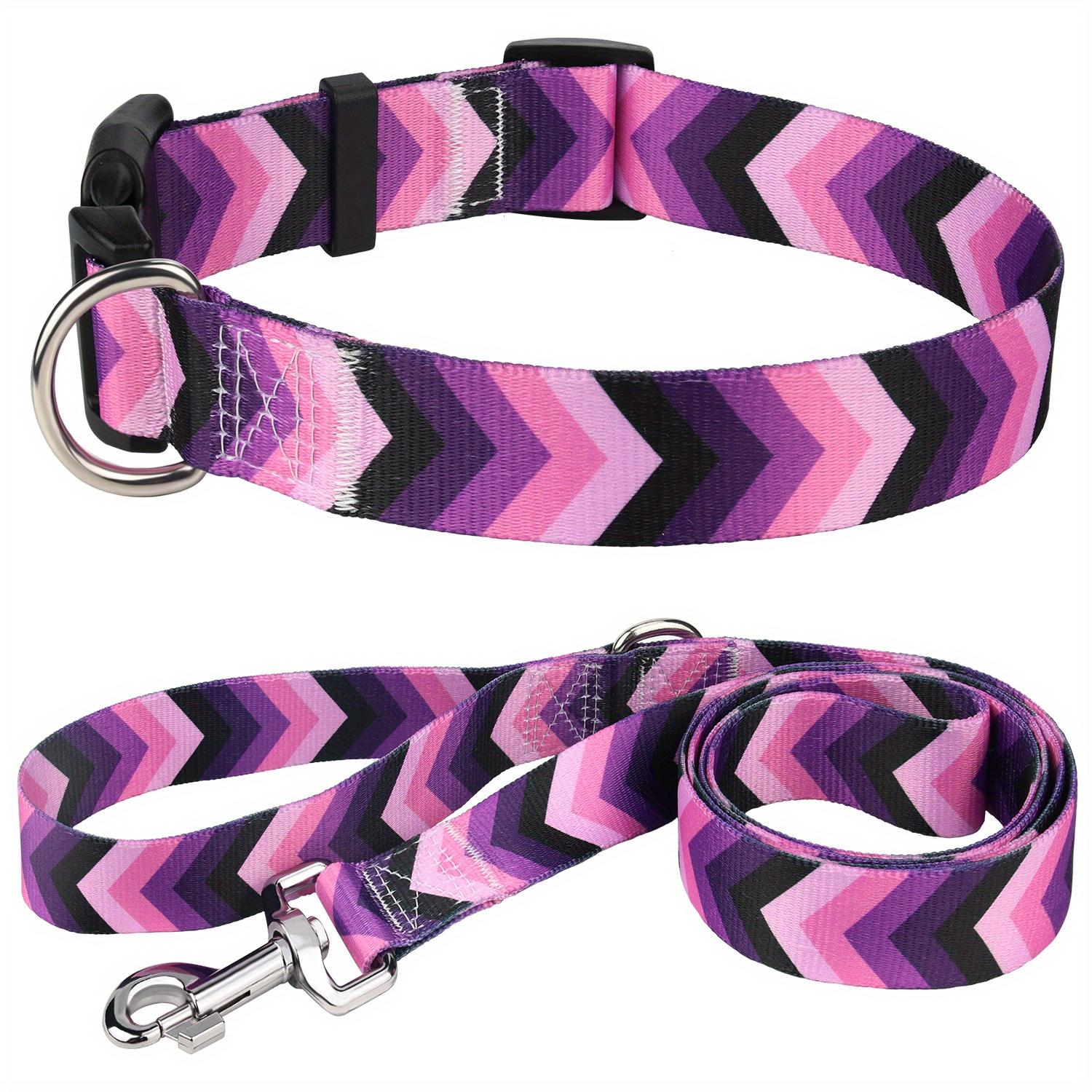 

Набір нашийників і повідків для собак у богемному стилі - регулюється для всіх розмірів, швидкознімна пряжка, ідеально підходить для вашого модного цуценя S