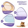 Pet Hamster Potty Sand Bath Large Hamster Sand Bath Cage Accessories