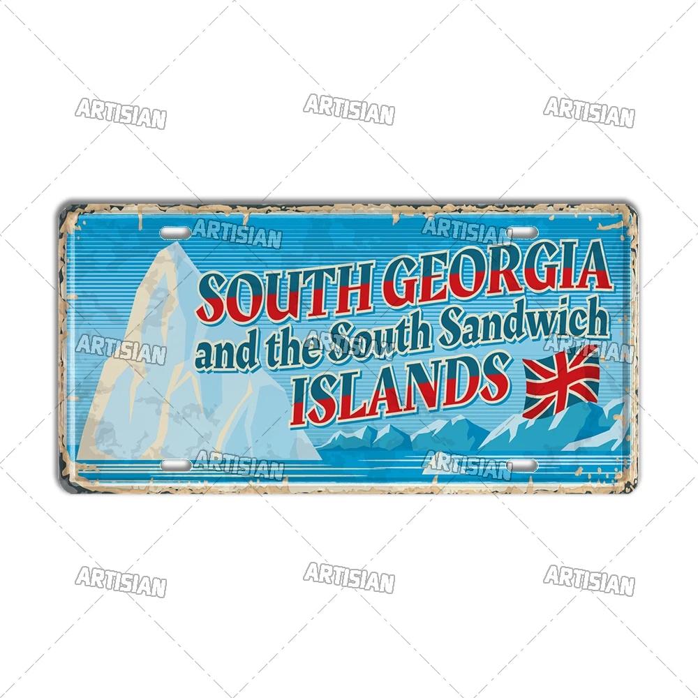 Artisian Britain Scotland Northern Ireland Landmark License Plate England UK Metal Tin Plaque United Kingdom City Car Metal Sign