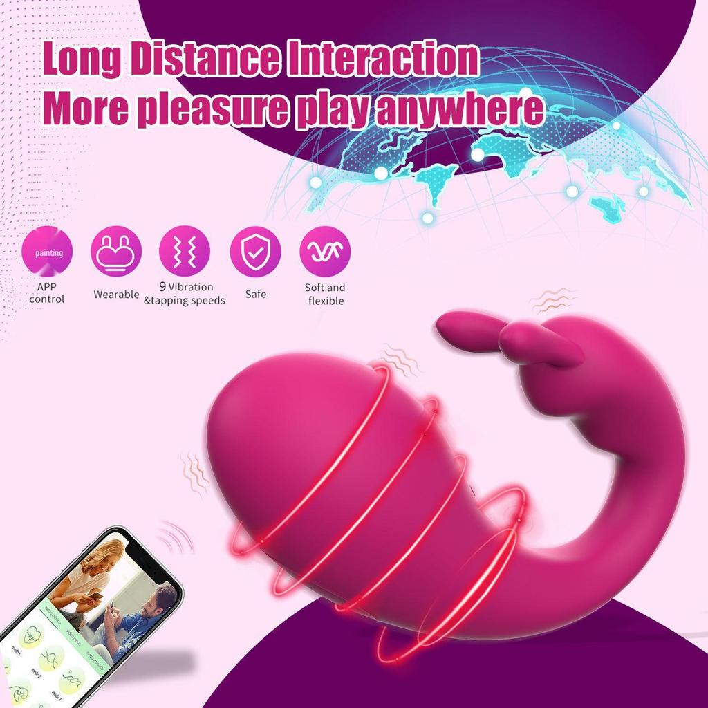 APP Wearable Female Vibrator: Wireless Remote, Dual Vibration, Intimate Adult Toy