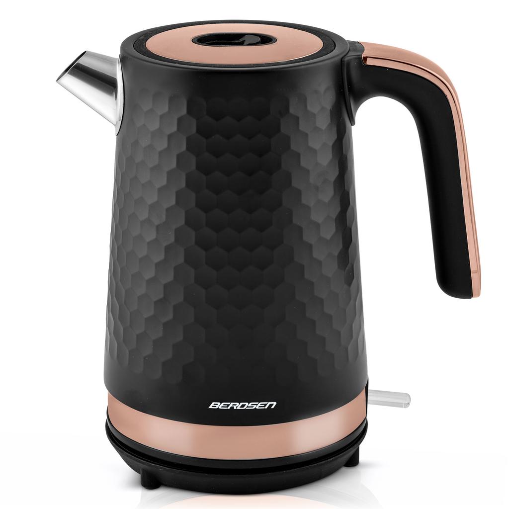 Berdsen Bd-705 1.7L Electric Kettle, Black And Copper