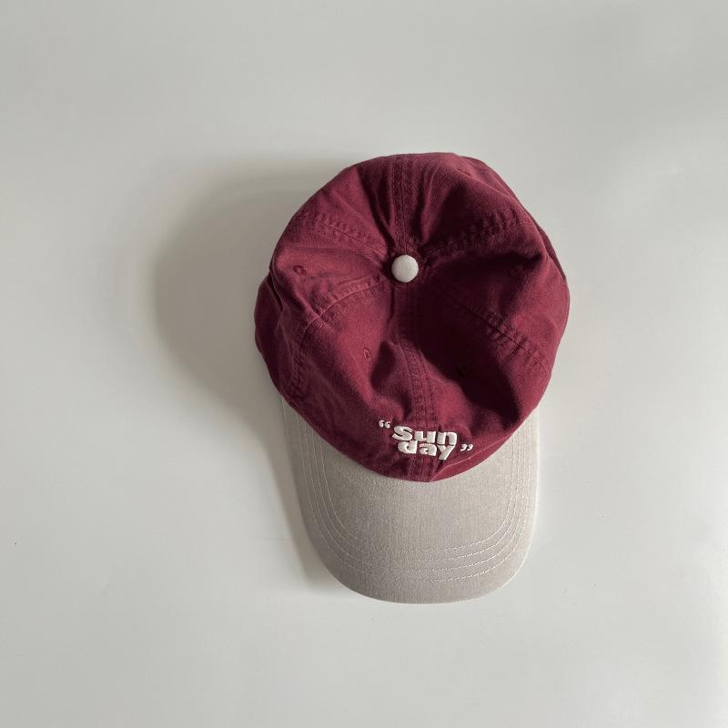 Baseballkappe mit Buchstabenstickerei für Männer und Frauen, Patchwork-Snapback-Hut, modische Baumwoll-Outdoor-Sonnenblenden-Hüte