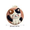 Kit Punch Needle per Adulti Principianti Tema Gatto Carino Set Ricamo Artigianale Kit Ricamo Punch per Sollievo dallo Stress Genitore-Figlio