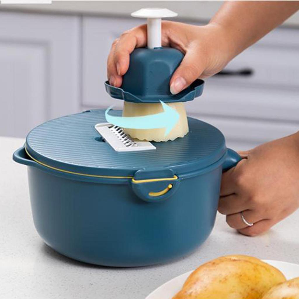 Veggie Slicer Kitchen Cutter Tool With Container Cucumber Slicer For Home Cooking Meal Prep Making Camping Picnic Party Barbecue