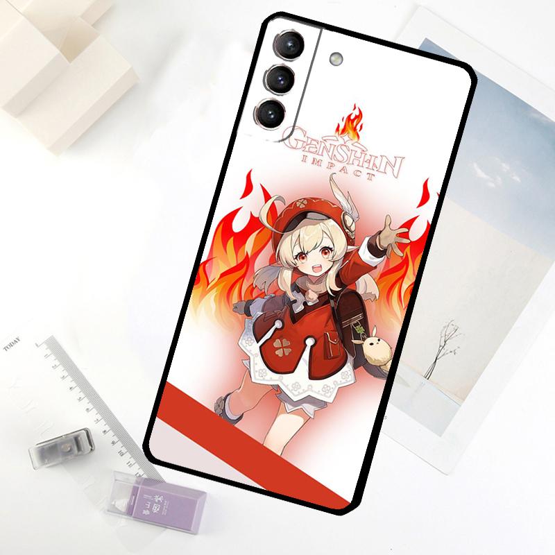 

Genshin Impact Klee Game Phone Case For Samsung Galaxy S20 FE S21 S22 S23 S24 S25 S26 Ultra S10 S25 Plus S25 FE Cover Galaxy S24 FE