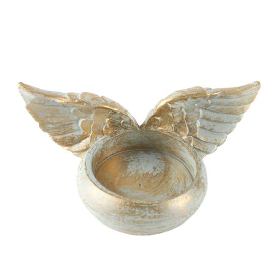 

Подсвечник «Крылья ангела» из смолы в винтажном стиле, подсвечник для молитвы, подсвечник для чайной свечи для украшения дома, свадьбы, Рождества, церкви B