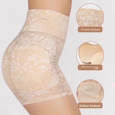 Lace Mesh Slimming Shapewear with Pads Shapers Belly Contracting Body Shaping Panties Seamless Underpants