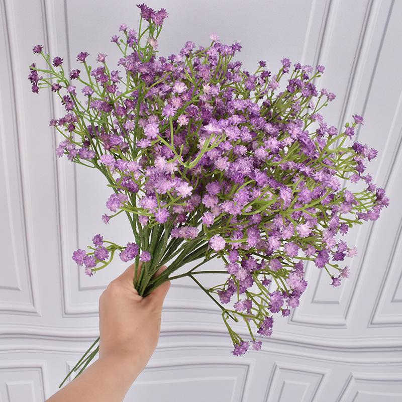Künstliche Blumen aus Kunststoff, Gypsophila, DIY-Blumensträuße, Arrangement für Hochzeit, Heimdekoration