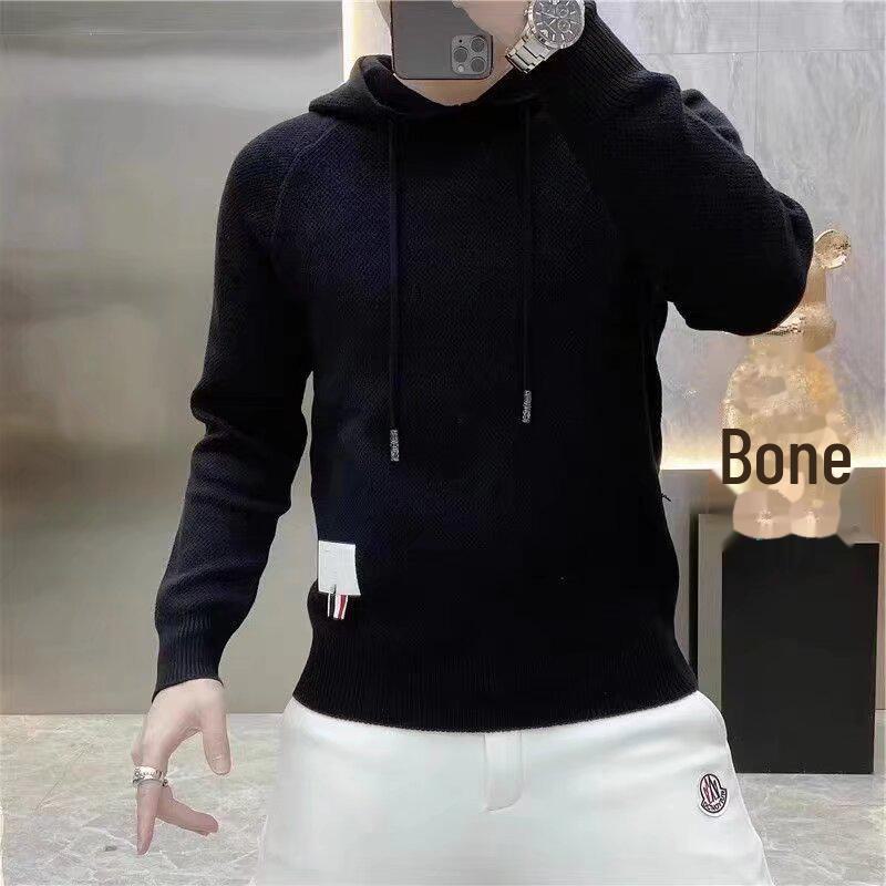 

Модный мужской свитер с капюшоном 2023 года: Модный повседневный топ на осень и зиму 3XL темно-синий