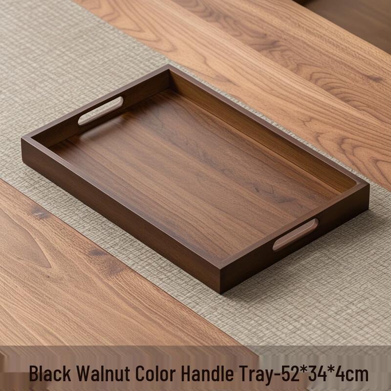 Zhaoran Japanese Style Walnut Bamboo Serving Tray