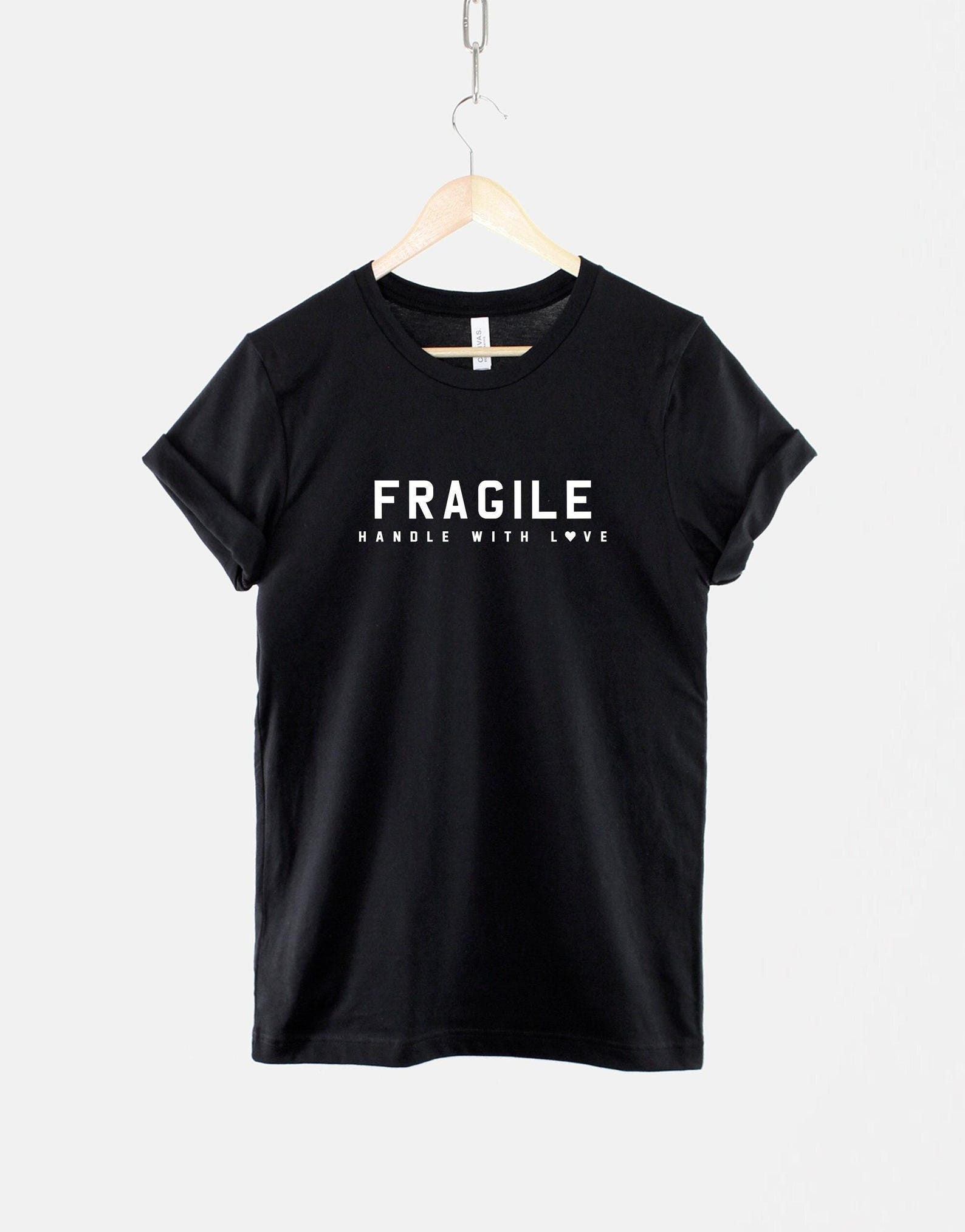 Handle With Love Shirt, Self Care Quote Top, Gentle Strength Slogan S
