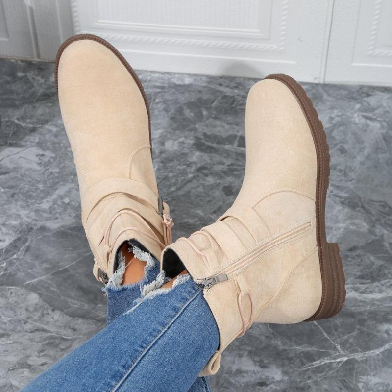 Large Size Short Boots Women's Autumn New Cowboy Boots Fashionable Martin Boots Women