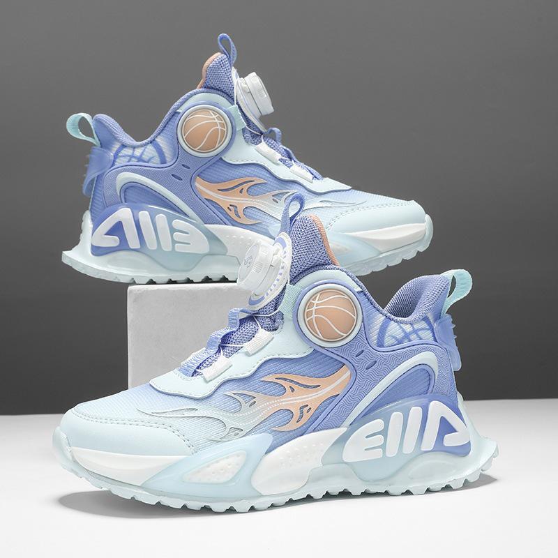 Scarpe da Basket Rosse per Ragazzi Edizione Limitata Anno del Serpente 2025 - Nuovo Stile Autunnale in Rete Traspirante