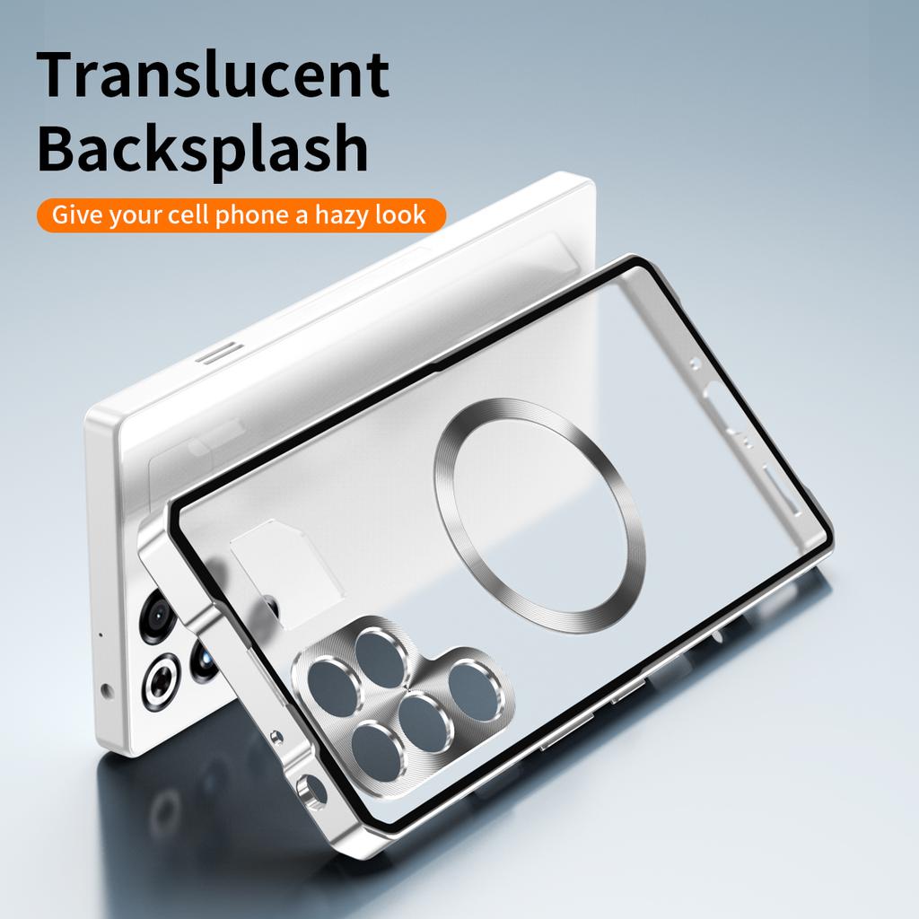 For ZTE Nubia RedMagic 11 Pro 5G/11 Pro+ 5G Magnetic Case Hard PC Metal Frame Frosted Phone Back Cover