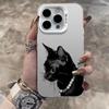 Die neue Halskette schwarze Katze ist geeignet für iPhone 17 Handyhülle Apple 15promax/14 Anti-Drop 13pro/12/16.