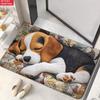 1 Cute Sleeping Beagle Floor Mat Suitable for Bedrooms, Living Rooms Camping and Anti Slip Absorbent Machine Washable Floor Mat