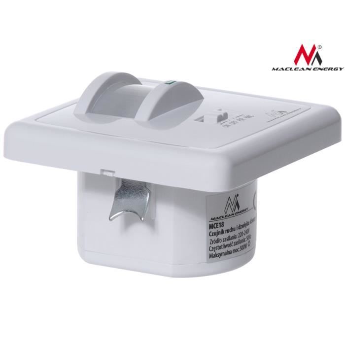 Capteur de mouvement PIR - MCE18 - Infrarouge - Angle de détection 160° - 4 modes de fonctionnement - IP20