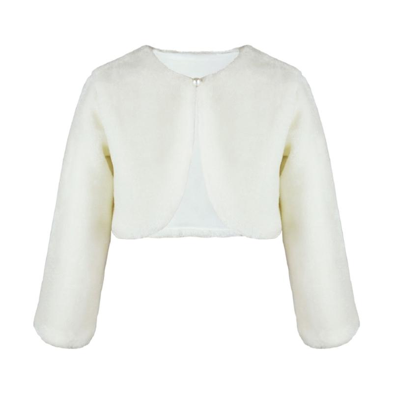 Brautjungfer Stola Kinder Warmer Umhang Baby Oberbekleidung Schal Winteraccessoires für Hochzeitsfeier